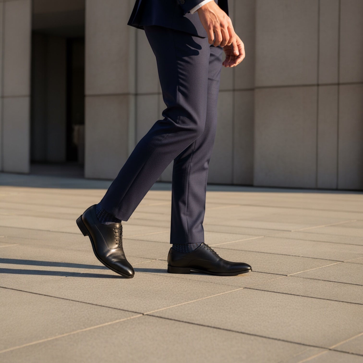 Barcon Getta Inc LUSAKA Oxford dress shoes in dark charcoal graphite full grain leather with smooth vamp and pebbled heel.
