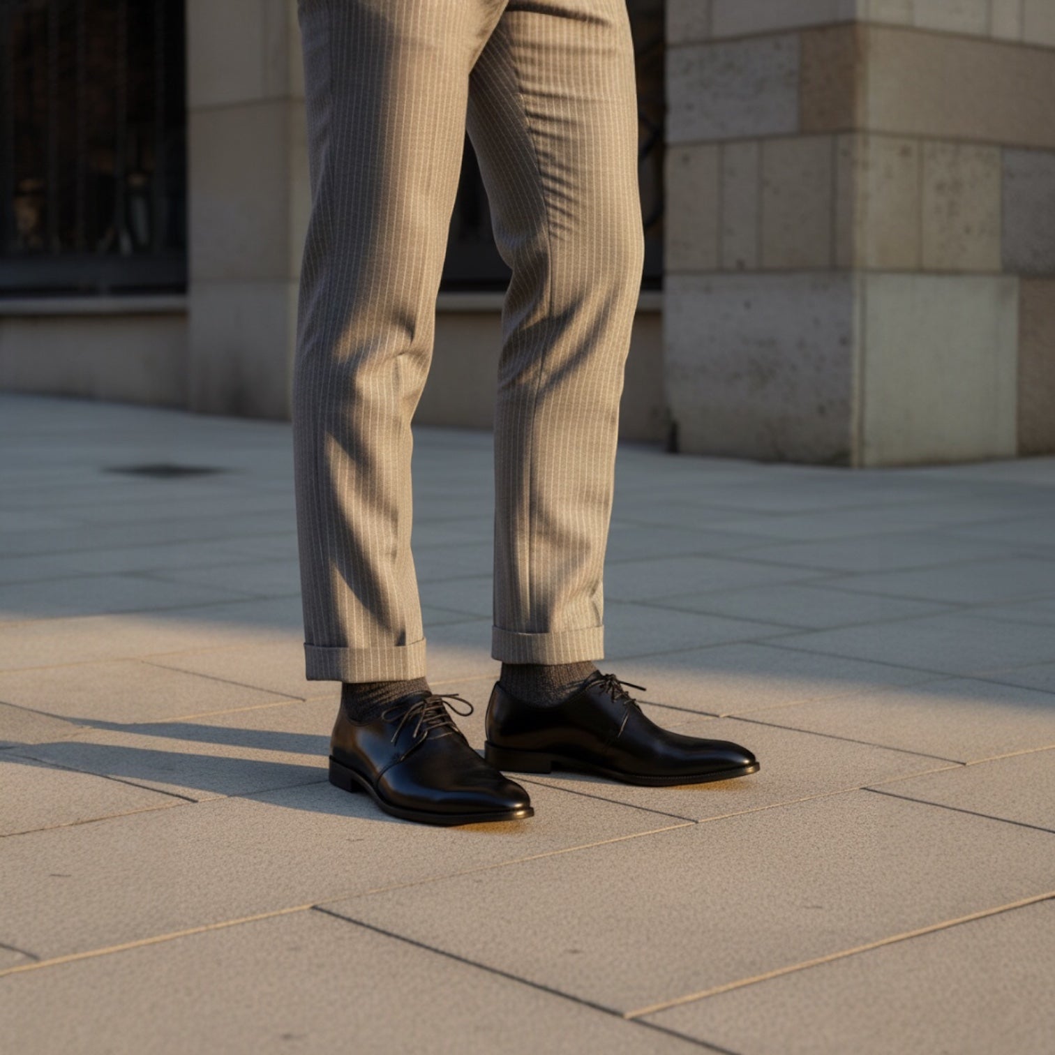 Barcon Getta Inc MALABO single lace derby dress shoes in black full grain leather with a pointed toe.