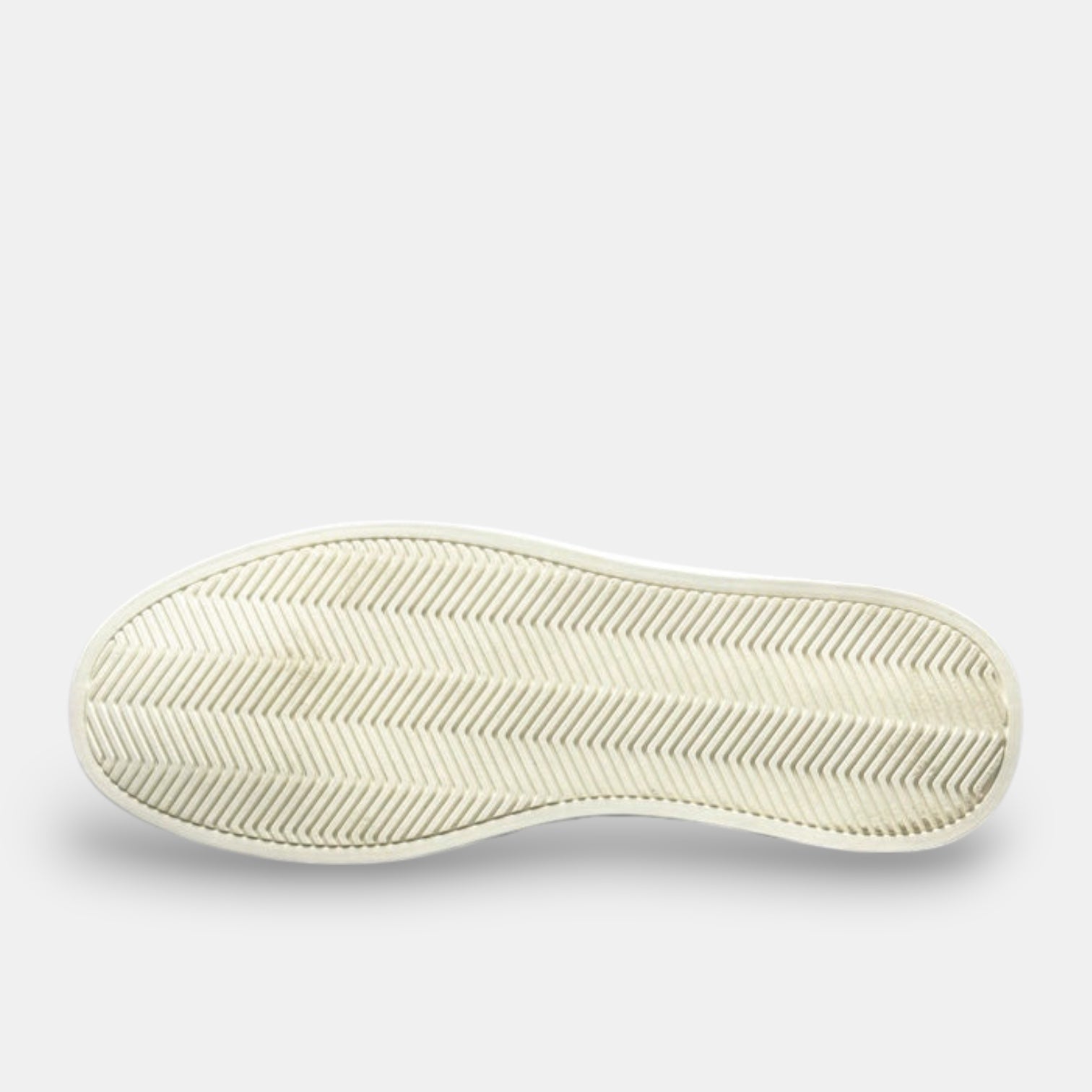 Barcon Getta Inc MEDA LOW TOP sneaker sole with herringbone tread and white midsole wall.