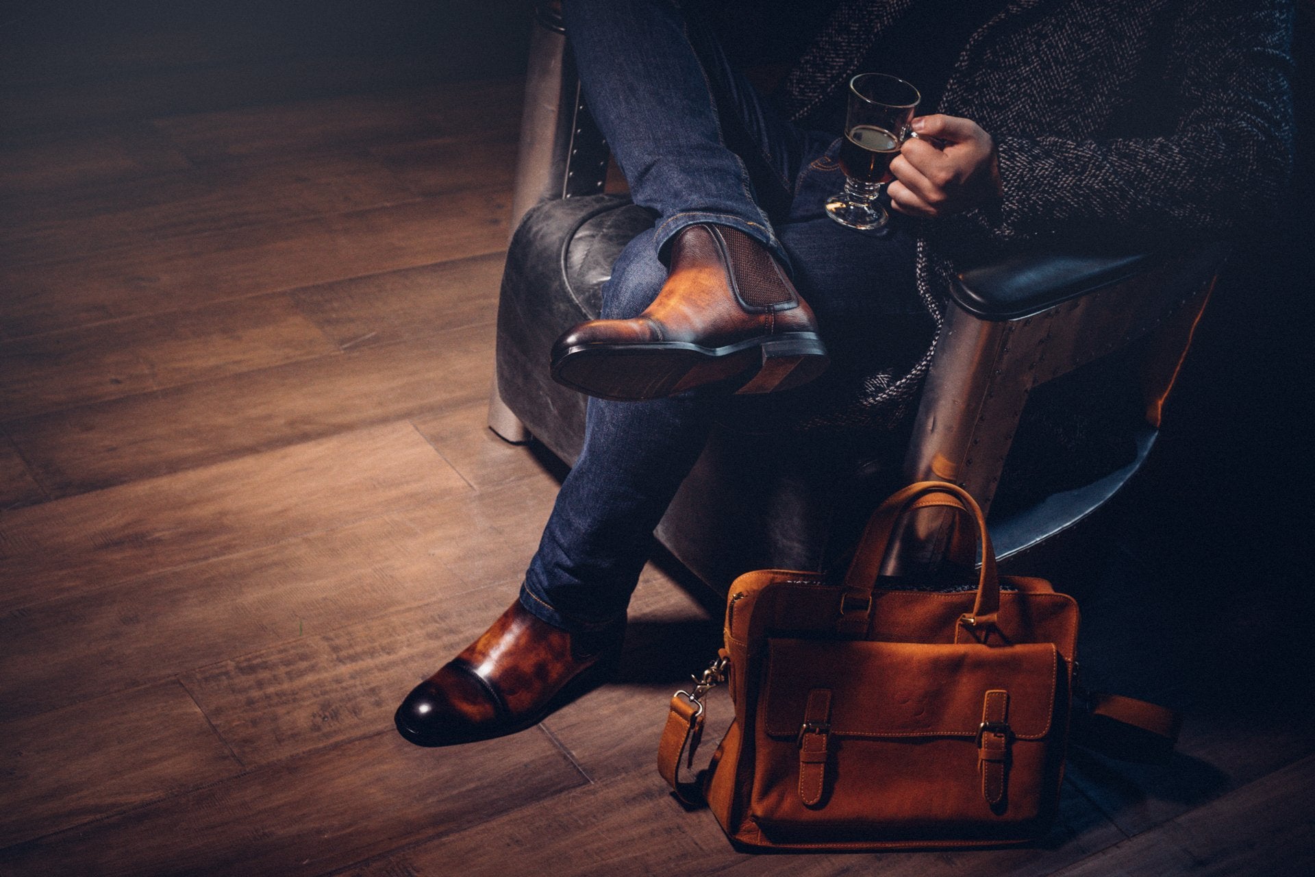 Leather bags and shoes deals