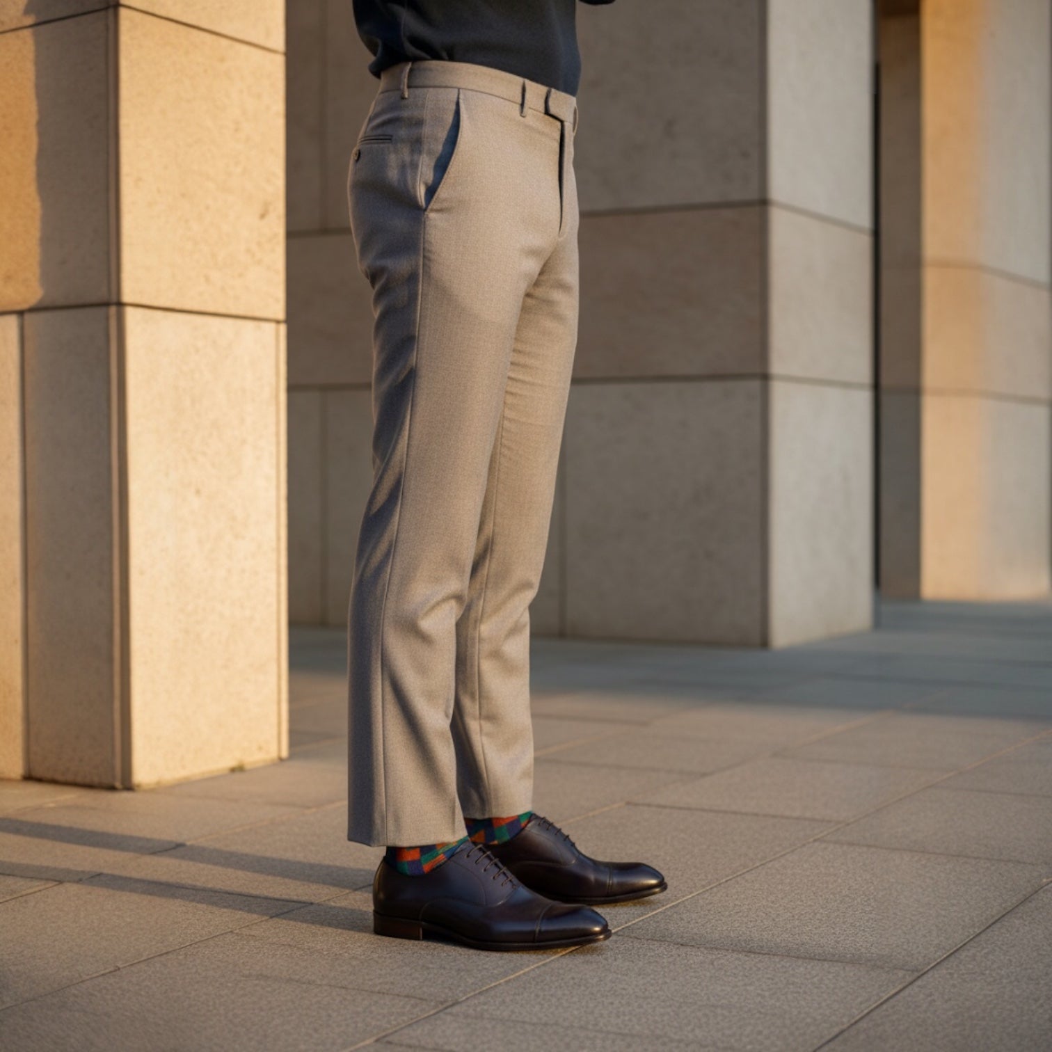 Barcon Getta Inc MOGADISHU CLASS dark espresso brown full grain leather cap toe Oxford dress shoes.